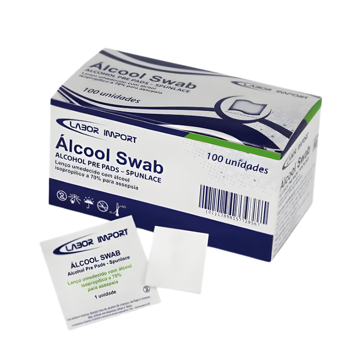 Álcool swab cx c/100