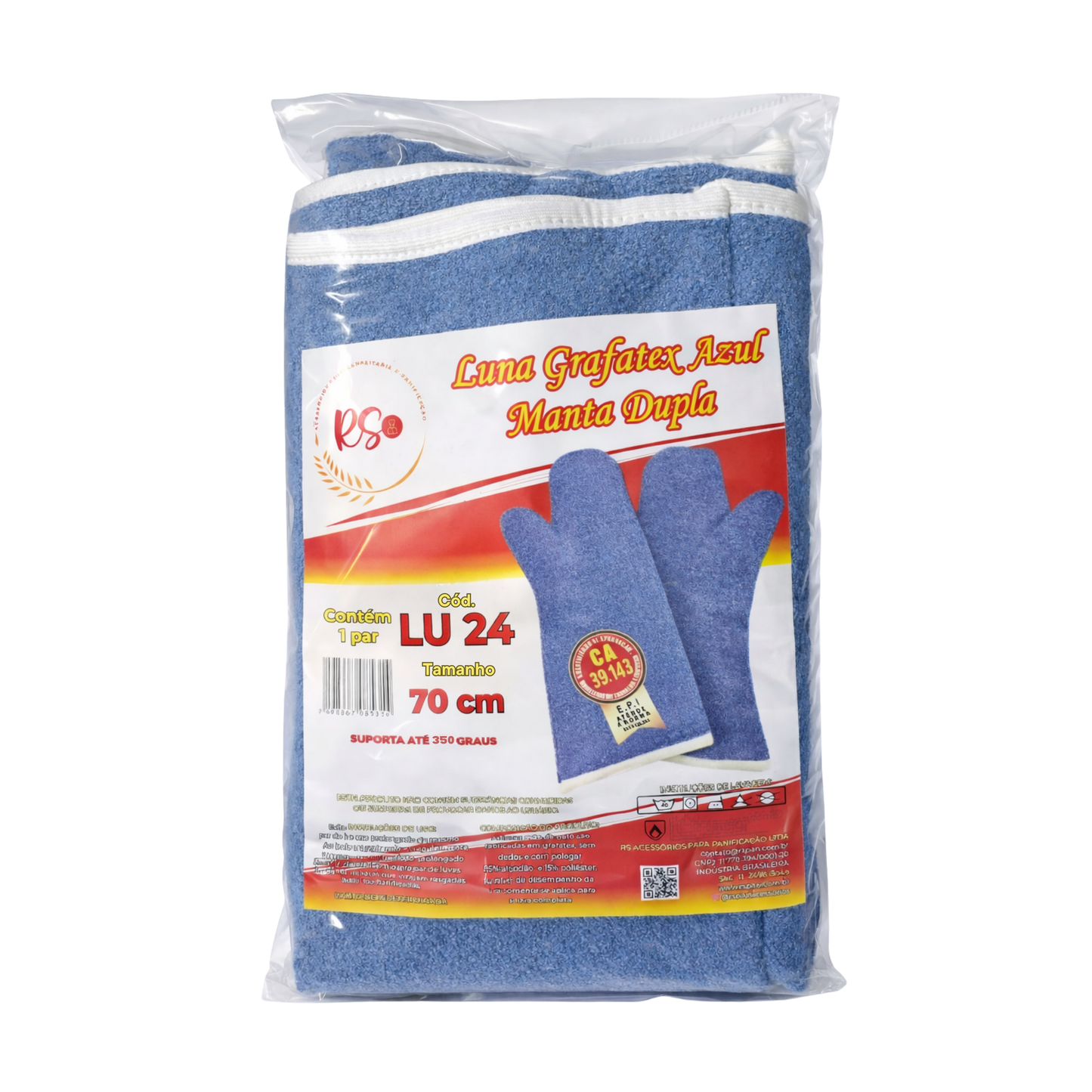 Luva Grafatex Azul (Cód. LU 24)