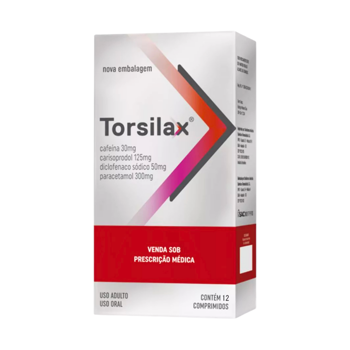 Torsilax 12 comprimidos