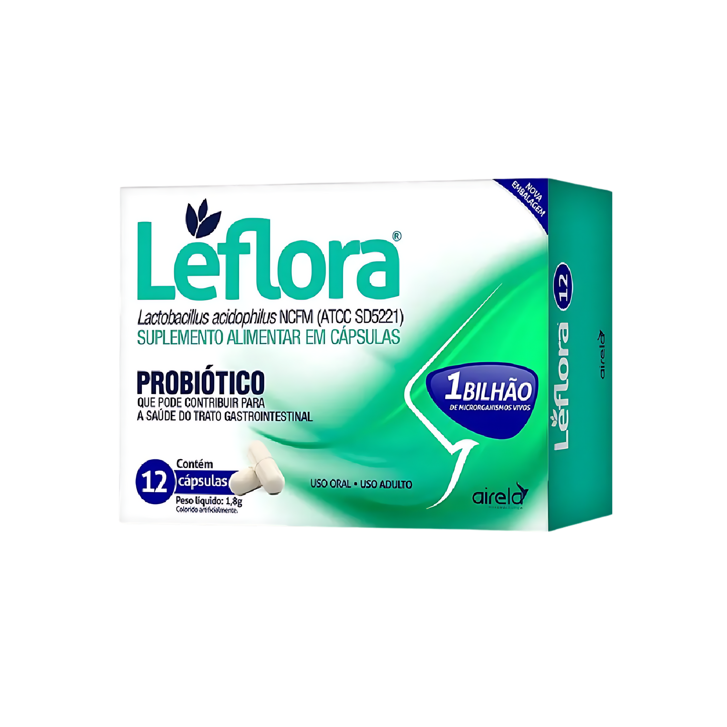 Léflora Lactobacillus acidophilus NCFM (12 cápsulas)