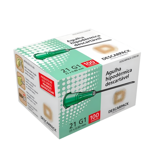 Agulha Descarpack 25x0,8 cx c/100