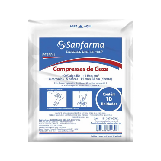 Gaze 11 fios pct c/10