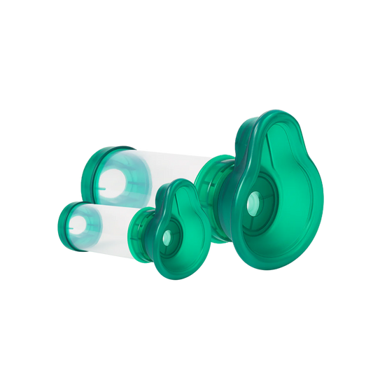 Espaçador p/ Aerossolterapia Adulto/Infantil c/ 2 Máscaras - 3B