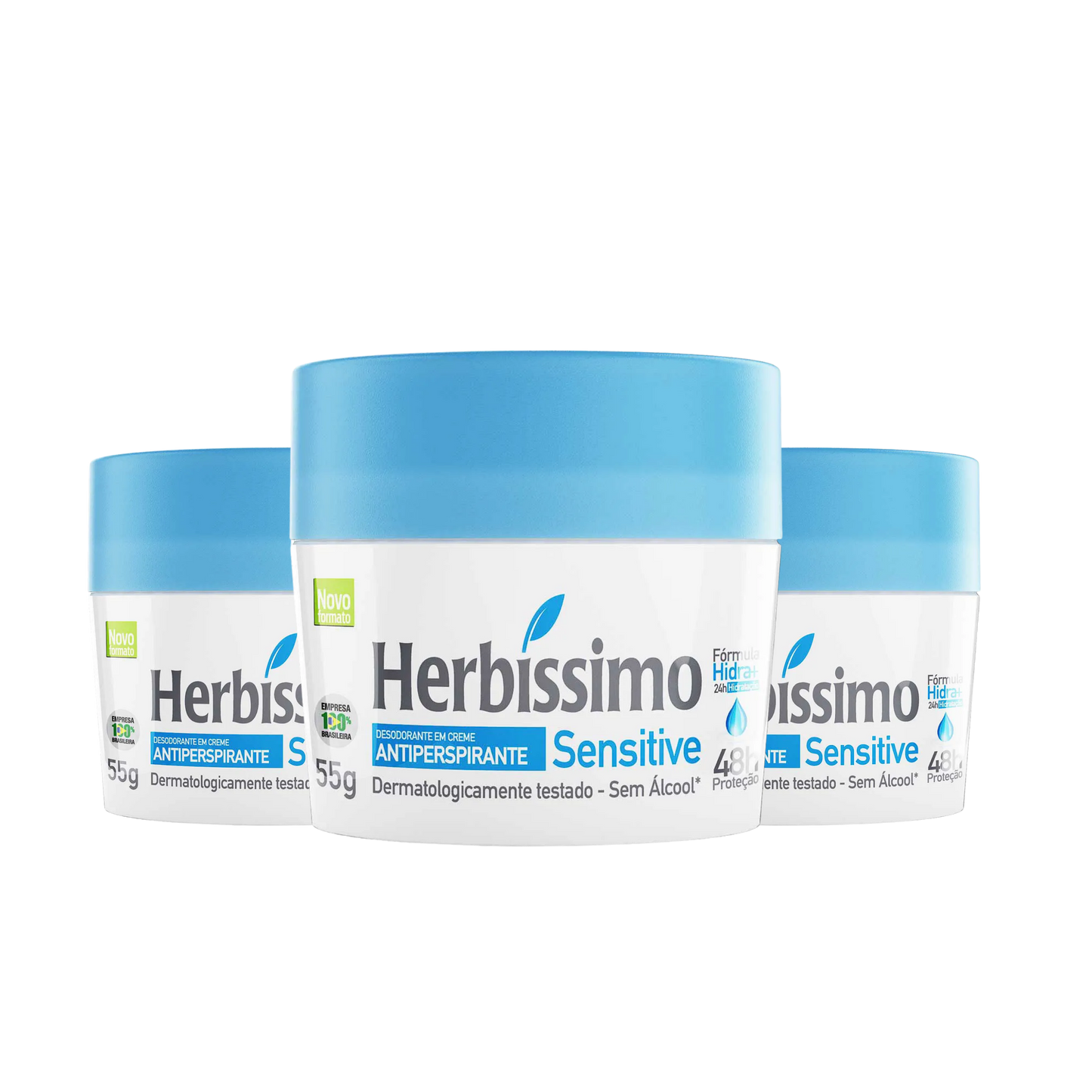 Kit 3 unidades Desodorante Herbissimo Sensitive