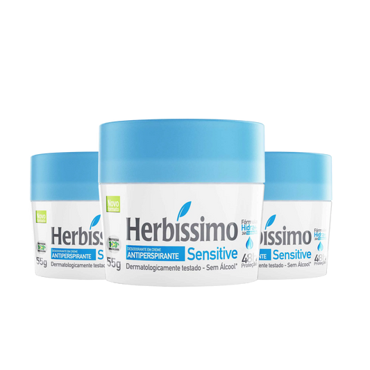 Kit 5 unidades Desodorante Herbissimo Tradicional